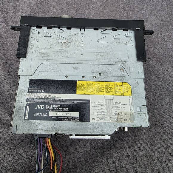 Vintage JVC KD-R520 CD Receiver Car Dash Stereo Radio OEM, Without Remote - Picture 2 of 9
